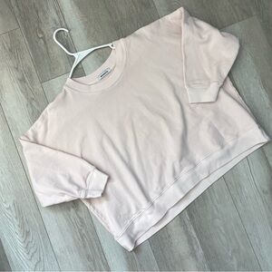 Monday12 Crewneck Sweatshirt cotton boxy womens Pink (xsmall) casual basic